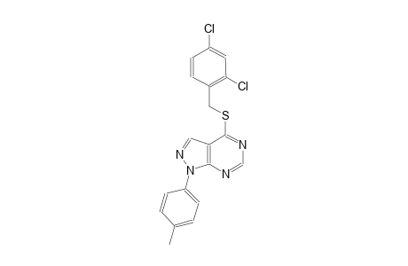 4-[(2,4-dichlorobenzyl)sulfanyl]-1-(4-methylphenyl)-1H-pyrazolo[3,4-d]pyrimidine