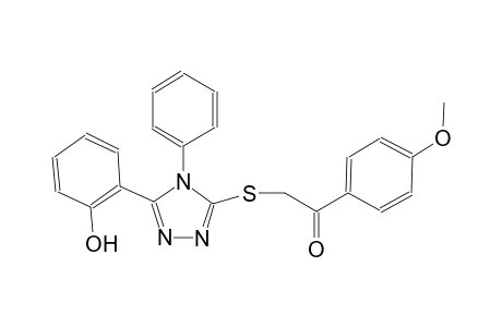 2-{[5-(2-hydroxyphenyl)-4-phenyl-4H-1,2,4-triazol-3-yl]sulfanyl}-1-(4-methoxyphenyl)ethanone