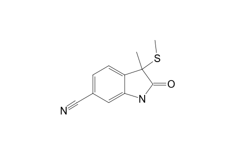 6-CYANO-3-METHYL-3-METHYLTHIOOXINDOL