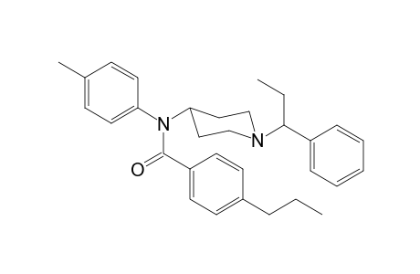 N-4-Methylphenyl-N-[1-(1-phenylpropyl)piperidin-4-yl]-4-propylbenzamide