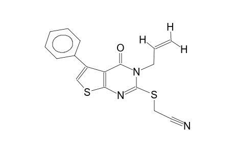 3-phenyl-5-allyl-6-cyanomethylthio-4,5-dihydrothieno[2,3-d]pyrimidin-4-one