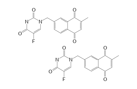 5-FLUORO-1-[(7-METHYL-5,8-DIOXO-5,8-DIHYDRO-NAPHTHALEN-2-YL)-METHYL]-PYRIMIDINE-2,4(1H,3H)-DIONE