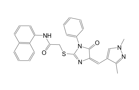 2-({(4E)-4-[(1,3-dimethyl-1H-pyrazol-4-yl)methylene]-5-oxo-1-phenyl-4,5-dihydro-1H-imidazol-2-yl}sulfanyl)-N-(1-naphthyl)acetamide