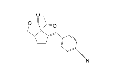 (E)-4-((3a-acetyl-3-oxodihydro-1H-cyclopenta[c]furan-4(5H,6H,6aH)-ylidene)methyl)benzonitrile