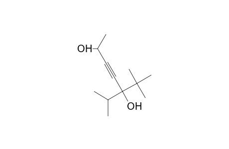 5-tert-BUTYL-6-METHYLHEPT-3-YNE-2,5-DIOL