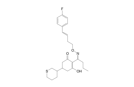 2-Cyclohexen-1-one, 2-[1-[[[4-(4-fluorophenyl)-3-butenyl]oxy]imino]butyl]-3-hydroxy-5-(tetrahydro-2H-thiopyran-3-yl)-