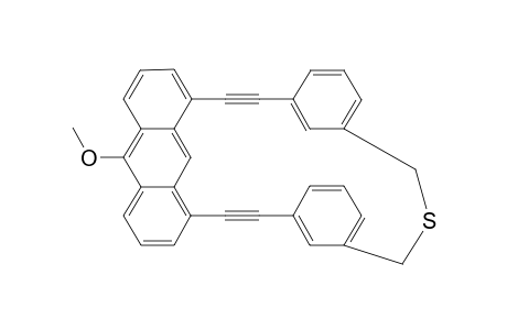1(10)-Methoxy-6-thia-1(1,8)-anthracena-4,8(1,3)dibenzacyclodeca-2,9-diynaphane