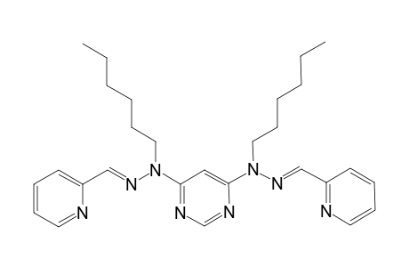 Pyridine-2-carboxaldehyde - [Pyrimidine-4',6'-diyl]-bis(Hexylhydrazone)