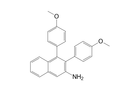 3,4-Bis(4-methoxyphenyl)naphthalen-2-amine