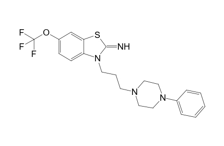 3-[3-(4-phenyl-1-piperazinyl)propyl]-6-(trifluoromethoxy)-1,3-benzothiazol-2-imine