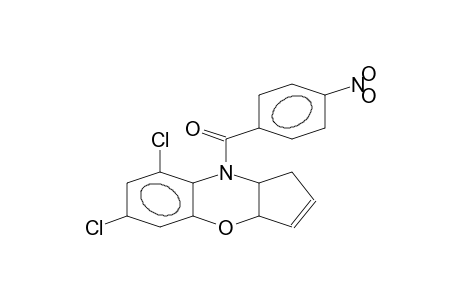 BENZO[b]CYCLOPENT[e][1,4]OXAZINE, 6,8-DICHLORO-1,3a,9,9a-TETRAHYDRO-9-(4-NITROBENZOYL)-