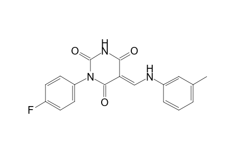 (5E)-1-(4-Fluorophenyl)-5-(3-toluidinomethylene)-2,4,6(1H,3H,5H)-pyrimidinetrione