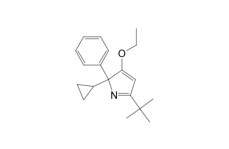 3-Ethoxy-2-phenyl-2-cyclopropyl-5-(t-butyl)-2H-pyrrole