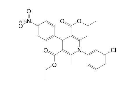 diethyl 1-(3-chlorophenyl)-2,6-dimethyl-4-(4-nitrophenyl)-1,4-dihydro-3,5-pyridinedicarboxylate