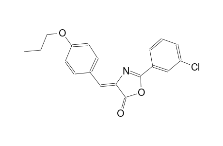 (4Z)-2-(3-chlorophenyl)-4-(4-propoxybenzylidene)-1,3-oxazol-5(4H)-one