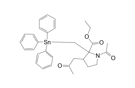 (2RS,3RS)-1-ETHANOYL-2-(ETHOXYCARBONYL)-2-[(TRIPHENYLSTANNYL)-METHYL]-3-(2-OXOPROPYL)-PYRROLIDINE