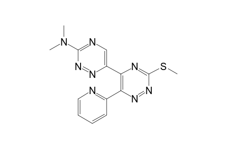 3-Methylthio-5-(3-N,N-dimethylamino-1,2,4-triazin-6-yl)-6-(pyridin-2-yl)-1,2,4-triazine