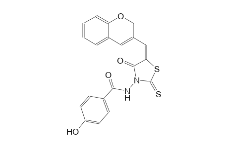 benzamide, N-[(5E)-5-(2H-1-benzopyran-3-ylmethylene)-4-oxo-2-thioxothiazolidinyl]-4-hydroxy-