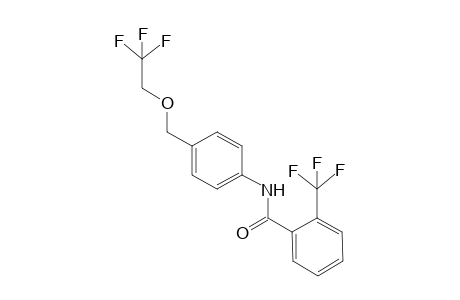 Benzamide, N-[4-[(2,2,2-trifluoroethoxy)methyl]phenyl]-2-(trifluoromethyl)-