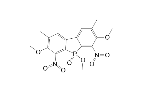 5H-Benzo[b]phosphindole, 3,5,7-trimethoxy-2,8-dimethyl-4,6-dinitro-, 5-oxide