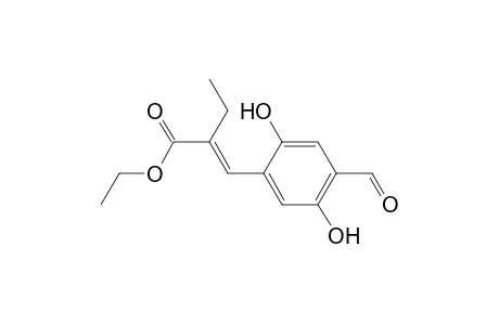 (2E)-2-[(4-formyl-2,5-dihydroxyphenyl)methylidene]butanoic acid ethyl ester