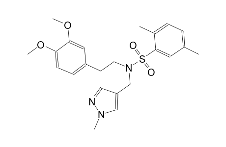 benzenesulfonamide, N-[2-(3,4-dimethoxyphenyl)ethyl]-2,5-dimethyl-N-[(1-methyl-1H-pyrazol-4-yl)methyl]-