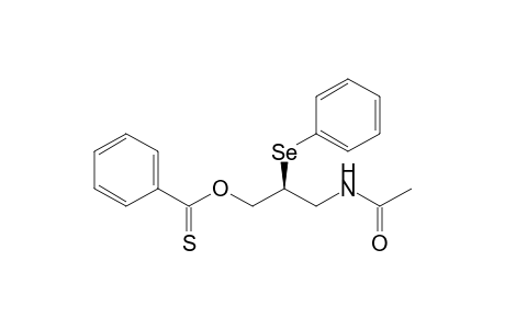 Benzenecarbothioic acid, S-[3-(acetylamino)-2-(phenylseleno)propyl]ester