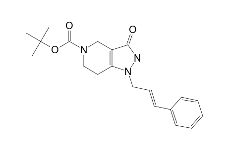 3-keto-1-[(E)-3-phenylprop-2-enyl]-2,4,6,7-tetrahydropyrazolo[4,5-c]pyridine-5-carboxylic acid tert-butyl ester