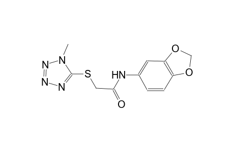 N-(1,3-benzodioxol-5-yl)-2-[(1-methyl-1H-tetraazol-5-yl)sulfanyl]acetamide