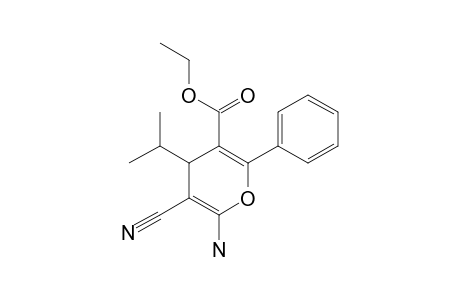 2-AMINO-3-CYANO-5-ETHOXYCARBONYL-6-PHENYL-4-ISO-PROPYL-4H-PYRAN