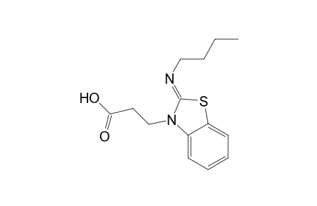 2-Butylimino-3-(2-carboxyethyl)benzothiazoline