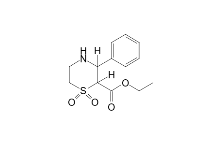 3-phenyl-2-thiomorpholinecarboxylic acid, ethyl ester, 1,1-dioxide