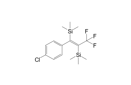 (E)-1-(4-Chlorophenyl)-3,3,3-trifluoro-1,2-ditrimethylsilyl-1-propene
