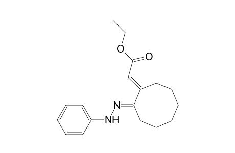 Acetic acid, [5-(phenylhydrazono)cyclooctylidene]-, ethyl ester