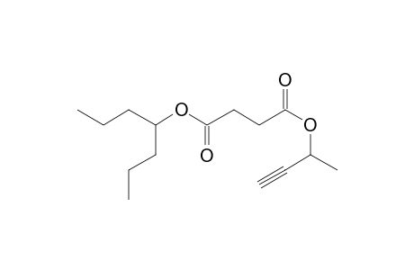 Succinic acid, but-3-yn-2-yl 4-heptyl ester