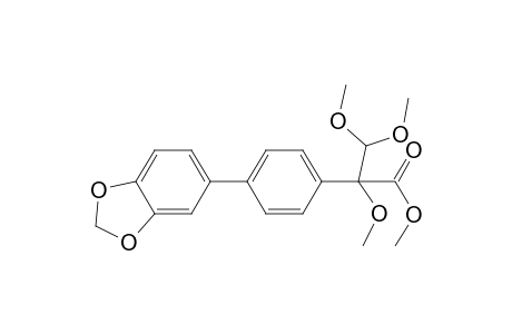 Methyl -2-(4-(benzo[d][1,3]dioxol-5-yl)phenyl)-2,3,3-trimethoxypropanoate