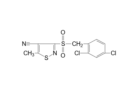3-[(2,4-DICHLOROBENZYL)SULFONYL]-5-METHYL-4-ISOTHIAZOLECARBONITRILE