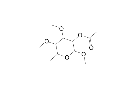 Methyl 2-O-acetyl-6-deoxy-3,4-di-O-methylhexopyranoside
