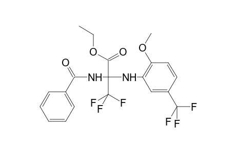 Ethyl 3,3,3-trifluoro-2-{[2-methoxy-5-(trifluoromethyl)phenyl]amino}-2-(phenylformamido)propanoate