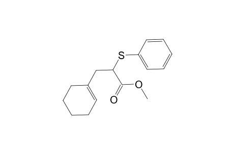 Cyclohexenepropanoic acid, .alpha.-(phenylthio)-, methyl ester