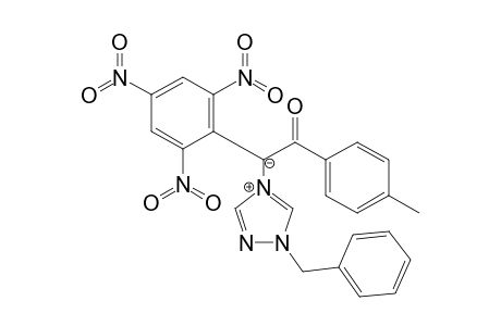 1-Benzyl-1H-[1,2,4]triazol-4-ium-4-methylbenzoyl-2,4,6-triniyrophenylmethylide