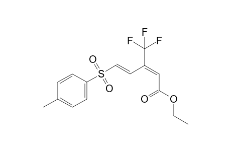 (2E,4E)-5-(4-methylphenyl)sulfonyl-3-(trifluoromethyl)penta-2,4-dienoic acid ethyl ester