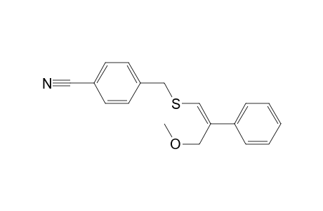 4-[[(Z)-3-methoxy-2-phenyl-prop-1-enyl]sulfanylmethyl]benzenecarbonitrile