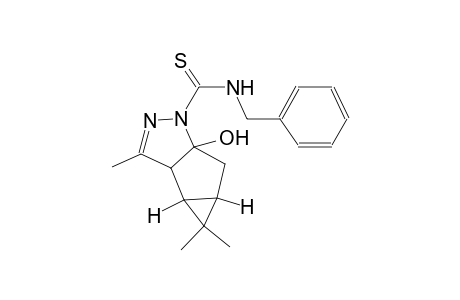 (3bR,4aR)-N-benzyl-5a-hydroxy-3,4,4-trimethyl-3a,3b,4,4a,5,5a-hexahydro-1H-cyclopropa[3,4]cyclopenta[1,2-c]pyrazole-1-carbothioamide