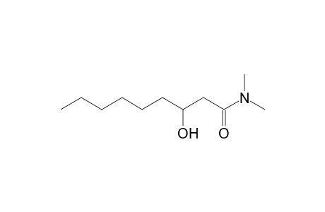 3-Hydroxynonanamide, N,N-dimethyl-