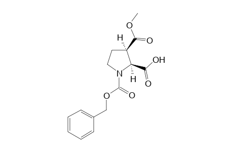 (2S,3R)-1-(Benzyloxycarbonyl)-3-carbomethoxypyrrolidine-2-carboxylic acid
