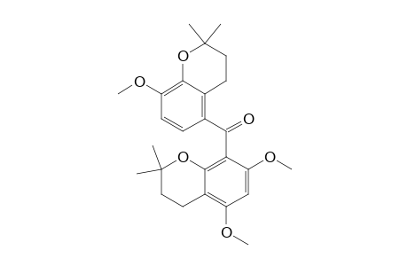 Methanone, (3,4-dihydro-5,7-dimethoxy-2,2-dimethyl-2H-1-benzopyran-8-yl)(3,4-dih ydro-8-methoxy-2,2-dimethyl-2H-1-benzopyran-5-yl)-