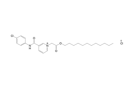 1-(carboxymethyl)-3-[(p-chlorophenyl)carbamoyl]pyridinium chloride, dodecyl ester