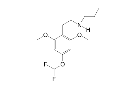 N-Propyl-4-(2,2-difluoromethoxy)-2,6-dimethoxyamphetamine