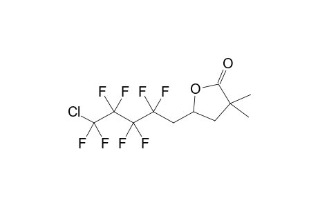 2,2-Dimethyl-4-(2,2,3,3,4,4,5,5-octafluoro-5-chloropentyl).gamma.-butyrolactone